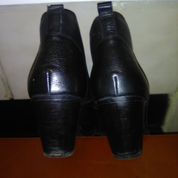 Black leather CREVO ANKLE BOOTIES - Picture 7 of 9